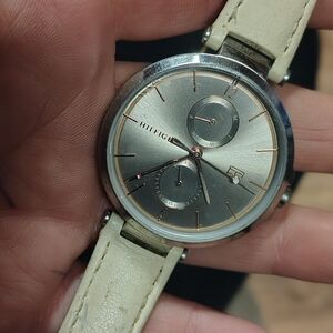 Tommy Hilfiger Silver and Gold Women's Watch